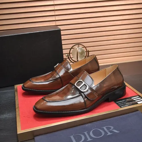 Wholesale Christian Dior Leather Shoes For Men #1434540 $115.00 USD, Wholesale Quality Replica Christian Dior Leather Shoes