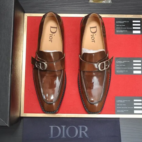 Replica Christian Dior Leather Shoes For Men #1434540 $115.00 USD for Wholesale