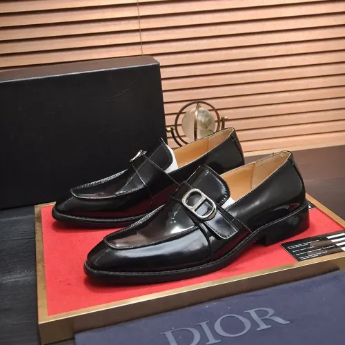 Wholesale Christian Dior Leather Shoes For Men #1434541 $115.00 USD, Wholesale Quality Replica Christian Dior Leather Shoes