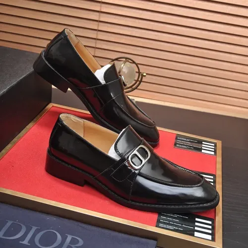 Replica Christian Dior Leather Shoes For Men #1434541 $115.00 USD for Wholesale