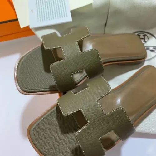 Replica Hermes Slippers For Women #1434545 $98.00 USD for Wholesale