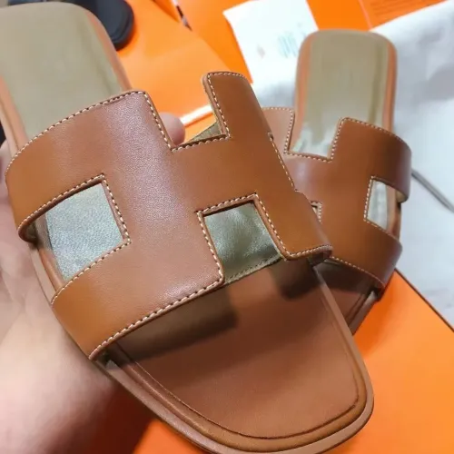 Replica Hermes Slippers For Women #1434550 $98.00 USD for Wholesale