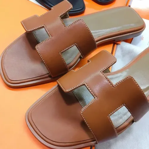 Replica Hermes Slippers For Women #1434550 $98.00 USD for Wholesale