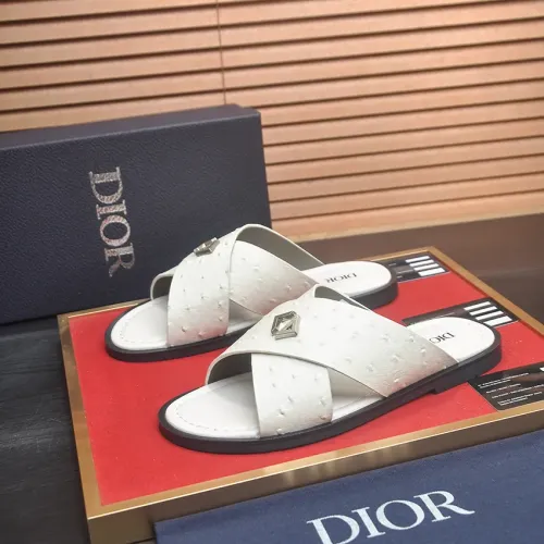 Wholesale Christian Dior Slippers For Men #1434555 $52.00 USD, Wholesale Quality Replica Christian Dior Slippers