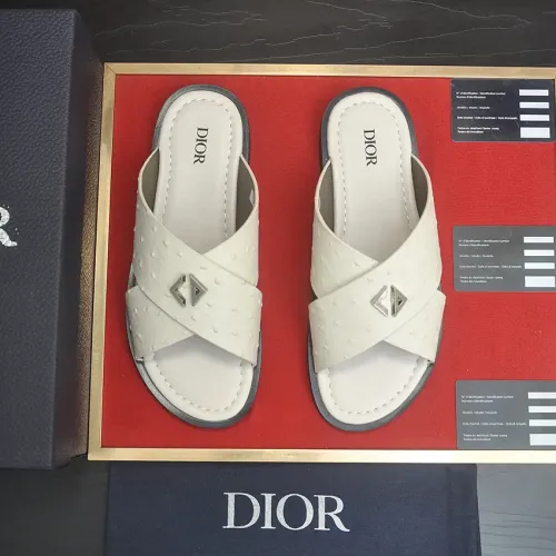 Replica Christian Dior Slippers For Men #1434555 $52.00 USD for Wholesale