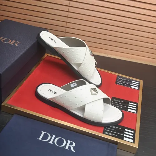 Replica Christian Dior Slippers For Men #1434555 $52.00 USD for Wholesale