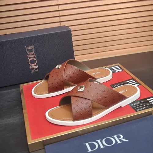 Wholesale Christian Dior Slippers For Men #1434556 $52.00 USD, Wholesale Quality Replica Christian Dior Slippers