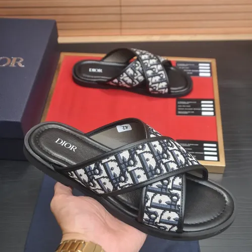 Replica Christian Dior Slippers For Men #1434563 $52.00 USD for Wholesale