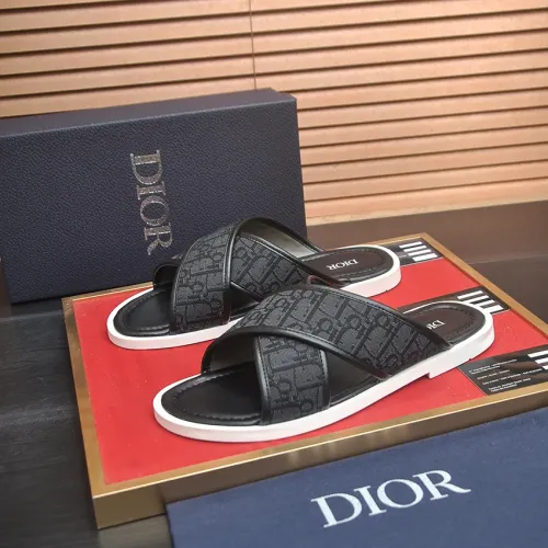 Wholesale Christian Dior Slippers For Men #1434564 $52.00 USD, Wholesale Quality Replica Christian Dior Slippers