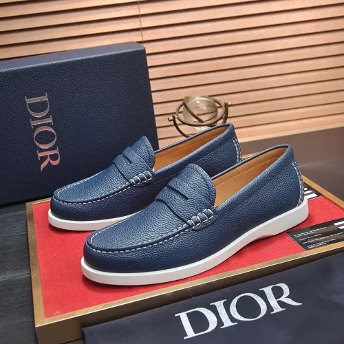 Wholesale Christian Dior Leather Shoes For Men #1434693 $102.00 USD, Wholesale Quality Replica Christian Dior Leather Shoes