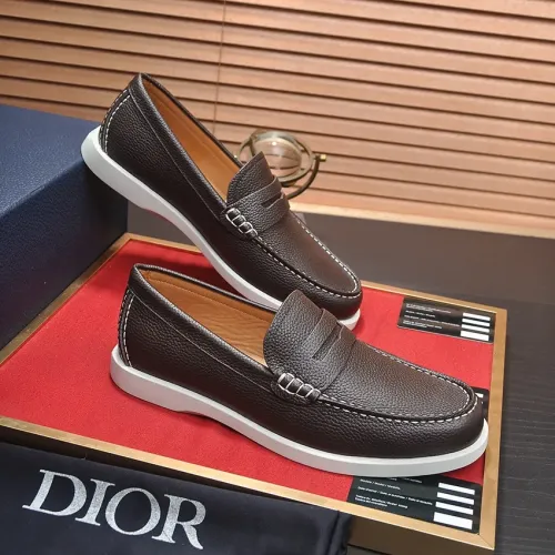 Replica Christian Dior Leather Shoes For Men #1434694 $102.00 USD for Wholesale
