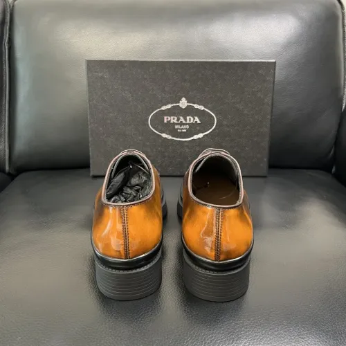Replica Prada Leather Shoes For Men #1434747 $150.00 USD for Wholesale