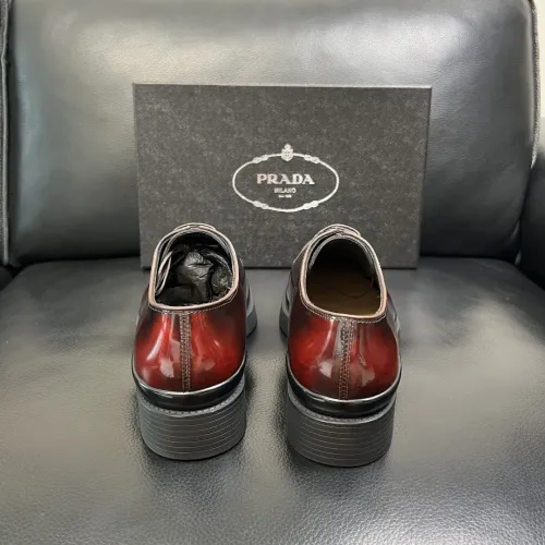 Replica Prada Leather Shoes For Men #1434748 $150.00 USD for Wholesale