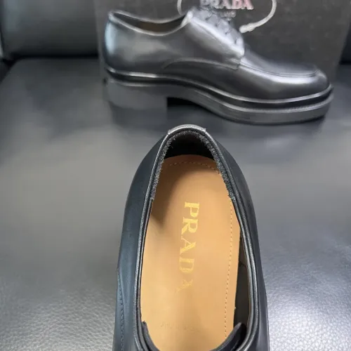 Replica Prada Leather Shoes For Men #1434750 $150.00 USD for Wholesale