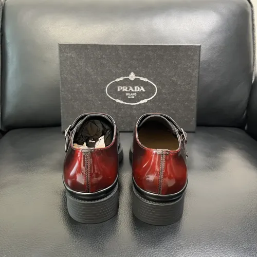 Replica Prada Leather Shoes For Men #1434752 $150.00 USD for Wholesale