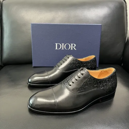 Wholesale Christian Dior Leather Shoes For Men #1434762 $165.00 USD, Wholesale Quality Replica Christian Dior Leather Shoes
