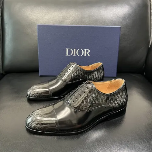 Wholesale Christian Dior Leather Shoes For Men #1434763 $165.00 USD, Wholesale Quality Replica Christian Dior Leather Shoes