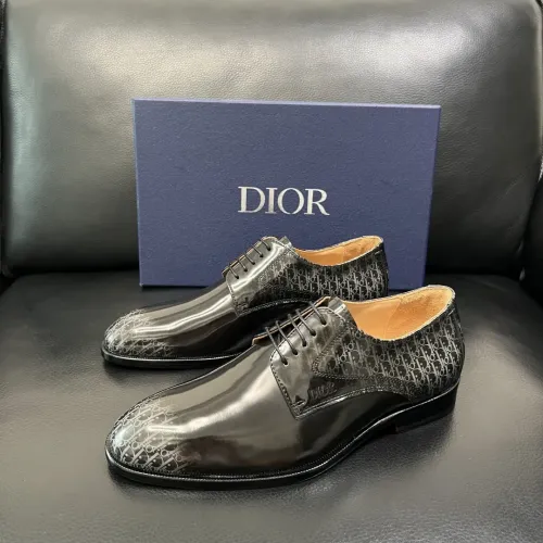 Wholesale Christian Dior Leather Shoes For Men #1434764 $165.00 USD, Wholesale Quality Replica Christian Dior Leather Shoes