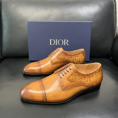 Wholesale Christian Dior Leather Shoes For Men #1434765 $165.00 USD, Wholesale Quality Replica Christian Dior Leather Shoes