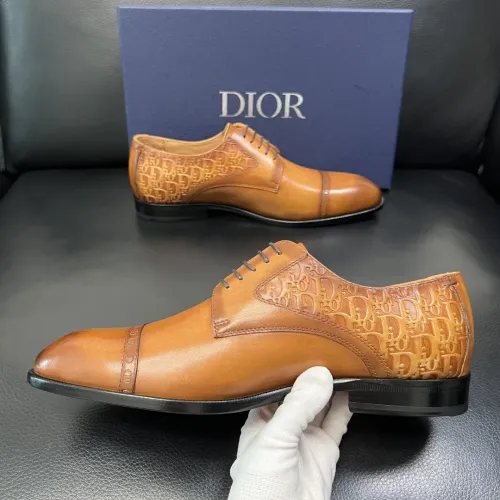 Replica Christian Dior Leather Shoes For Men #1434765 $165.00 USD for Wholesale