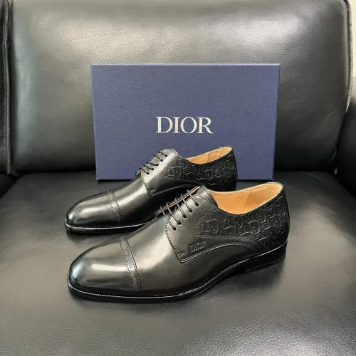 Wholesale Christian Dior Leather Shoes For Men #1434766 $165.00 USD, Wholesale Quality Replica Christian Dior Leather Shoes