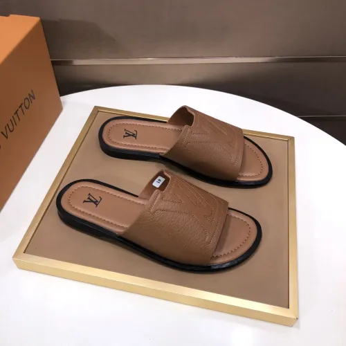 Wholesale Louis Vuitton Slippers For Men #1434836 $52.00 USD, Wholesale Quality Replica Louis Vuitton Slippers