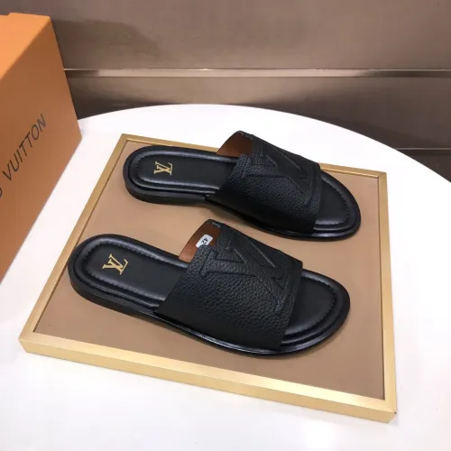 Wholesale Louis Vuitton Slippers For Men #1434839 $52.00 USD, Wholesale Quality Replica Louis Vuitton Slippers