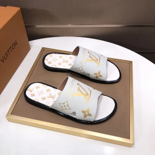 Wholesale Louis Vuitton Slippers For Men #1434845 $52.00 USD, Wholesale Quality Replica Louis Vuitton Slippers