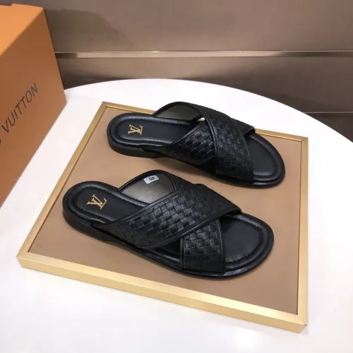 Wholesale Louis Vuitton Slippers For Men #1434849 $52.00 USD, Wholesale Quality Replica Louis Vuitton Slippers