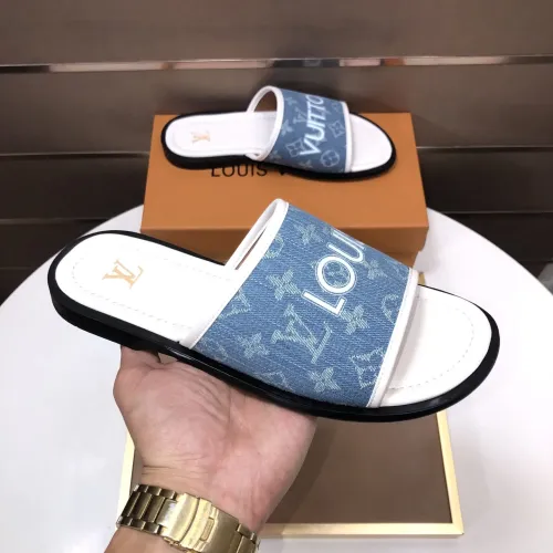 Replica Louis Vuitton Slippers For Men #1434850 $52.00 USD for Wholesale