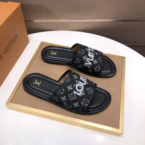 Wholesale Louis Vuitton Slippers For Men #1434852 $52.00 USD, Wholesale Quality Replica Louis Vuitton Slippers