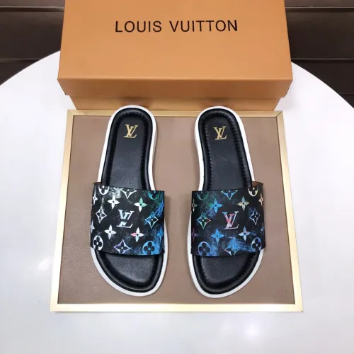 Wholesale Louis Vuitton Slippers For Men #1434856 $52.00 USD, Wholesale Quality Replica Louis Vuitton Slippers