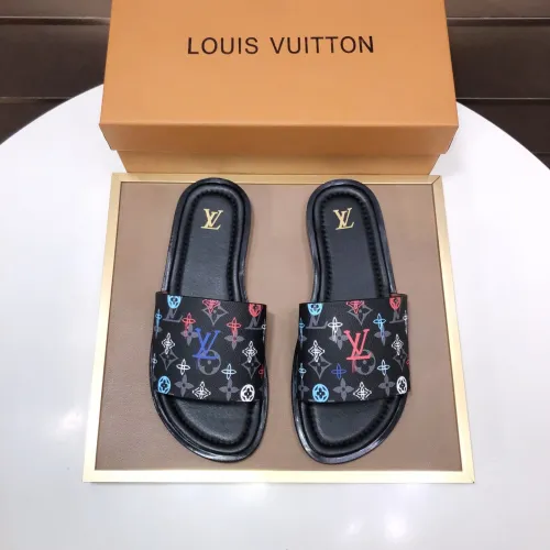 Wholesale Louis Vuitton Slippers For Men #1434857 $52.00 USD, Wholesale Quality Replica Louis Vuitton Slippers