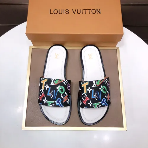 Wholesale Louis Vuitton Slippers For Men #1434859 $52.00 USD, Wholesale Quality Replica Louis Vuitton Slippers