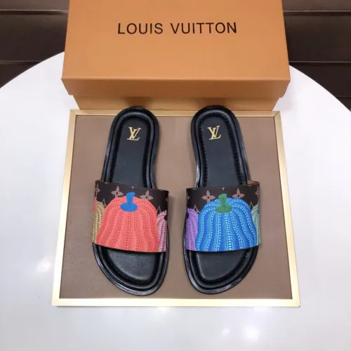 Wholesale Louis Vuitton Slippers For Men #1434860 $52.00 USD, Wholesale Quality Replica Louis Vuitton Slippers