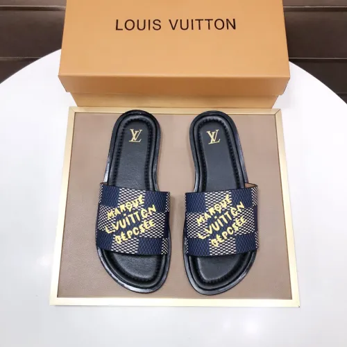 Wholesale Louis Vuitton Slippers For Men #1434862 $52.00 USD, Wholesale Quality Replica Louis Vuitton Slippers