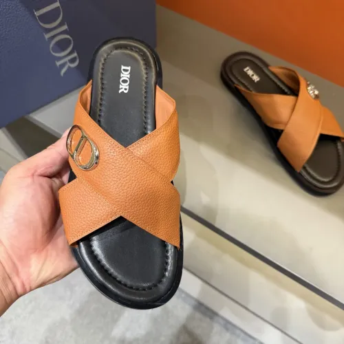 Replica Christian Dior Slippers For Men #1434863 $52.00 USD for Wholesale