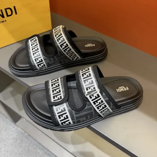 Wholesale Fendi Slippers For Men #1434868 $60.00 USD, Wholesale Quality Replica Fendi Slippers