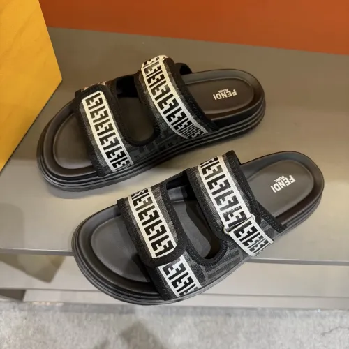 Replica Fendi Slippers For Men #1434868 $60.00 USD for Wholesale