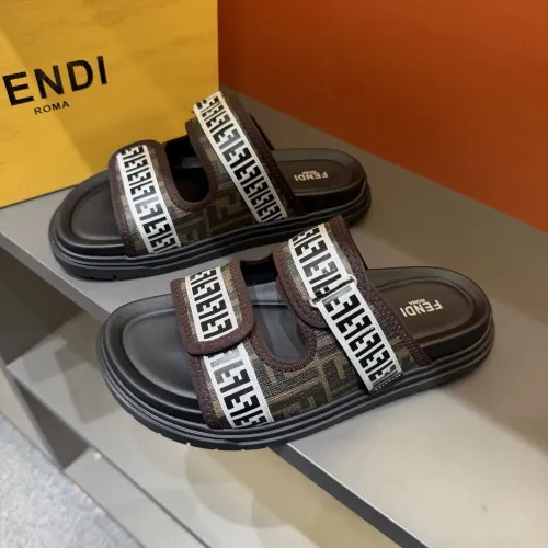 Wholesale Fendi Slippers For Men #1434869 $60.00 USD, Wholesale Quality Replica Fendi Slippers
