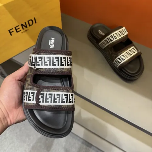 Replica Fendi Slippers For Men #1434869 $60.00 USD for Wholesale