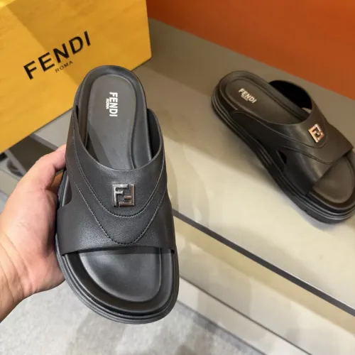 Replica Fendi Slippers For Men #1434870 $52.00 USD for Wholesale