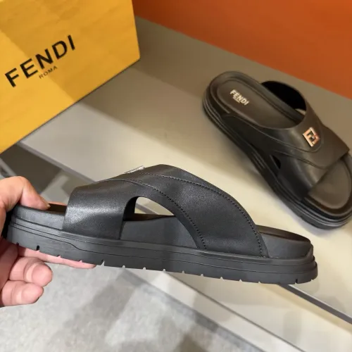 Replica Fendi Slippers For Men #1434870 $52.00 USD for Wholesale