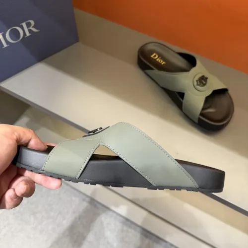 Replica Christian Dior Slippers For Men #1434878 $52.00 USD for Wholesale