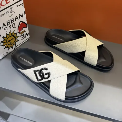 Replica Dolce & Gabbana D&G Slippers For Men #1434896 $52.00 USD for Wholesale