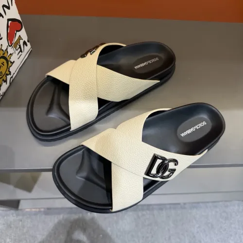 Replica Dolce & Gabbana D&G Slippers For Men #1434896 $52.00 USD for Wholesale