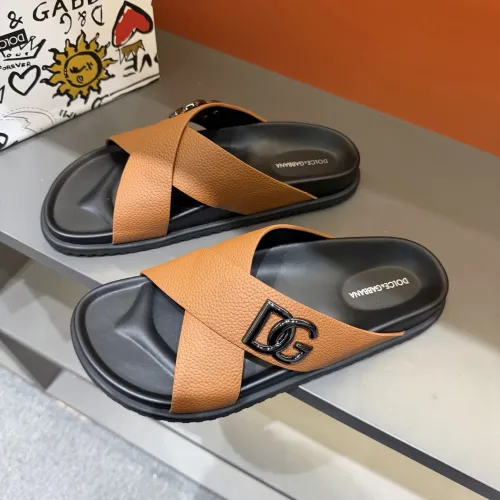 Wholesale Dolce &amp; Gabbana D&amp;G Slippers For Men #1434897 $52.00 USD, Wholesale Quality Replica Dolce &amp; Gabbana D&amp;G Slippers