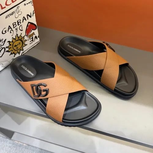 Replica Dolce & Gabbana D&G Slippers For Men #1434897 $52.00 USD for Wholesale