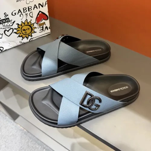 Wholesale Dolce &amp; Gabbana D&amp;G Slippers For Men #1434900 $52.00 USD, Wholesale Quality Replica Dolce &amp; Gabbana D&amp;G Slippers
