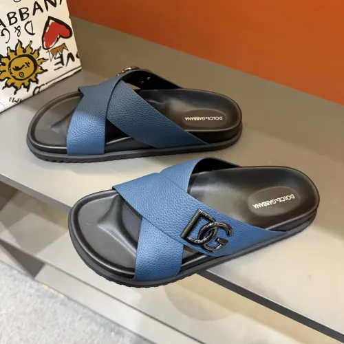 Wholesale Dolce &amp; Gabbana D&amp;G Slippers For Men #1434901 $52.00 USD, Wholesale Quality Replica Dolce &amp; Gabbana D&amp;G Slippers